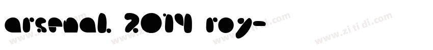 arsenal 2014 roy字体转换